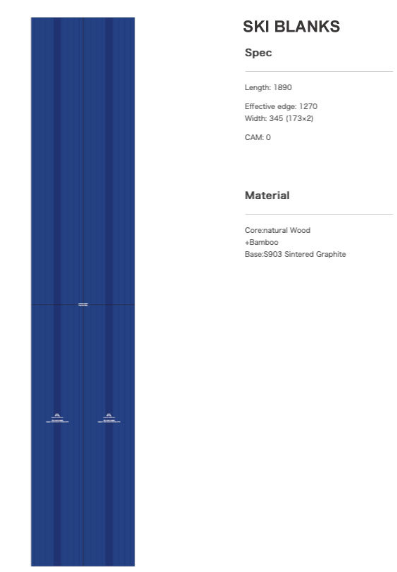 SKI BLANKS.